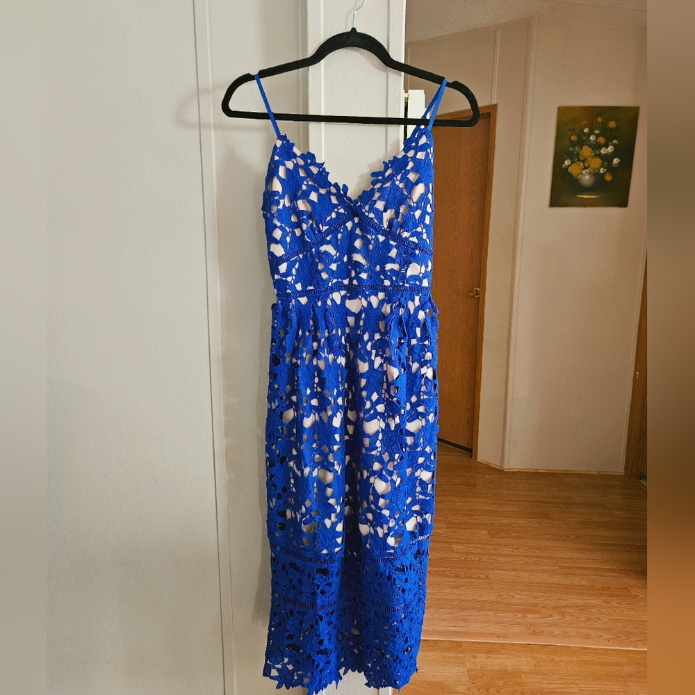 Lace Detail Midi Dress